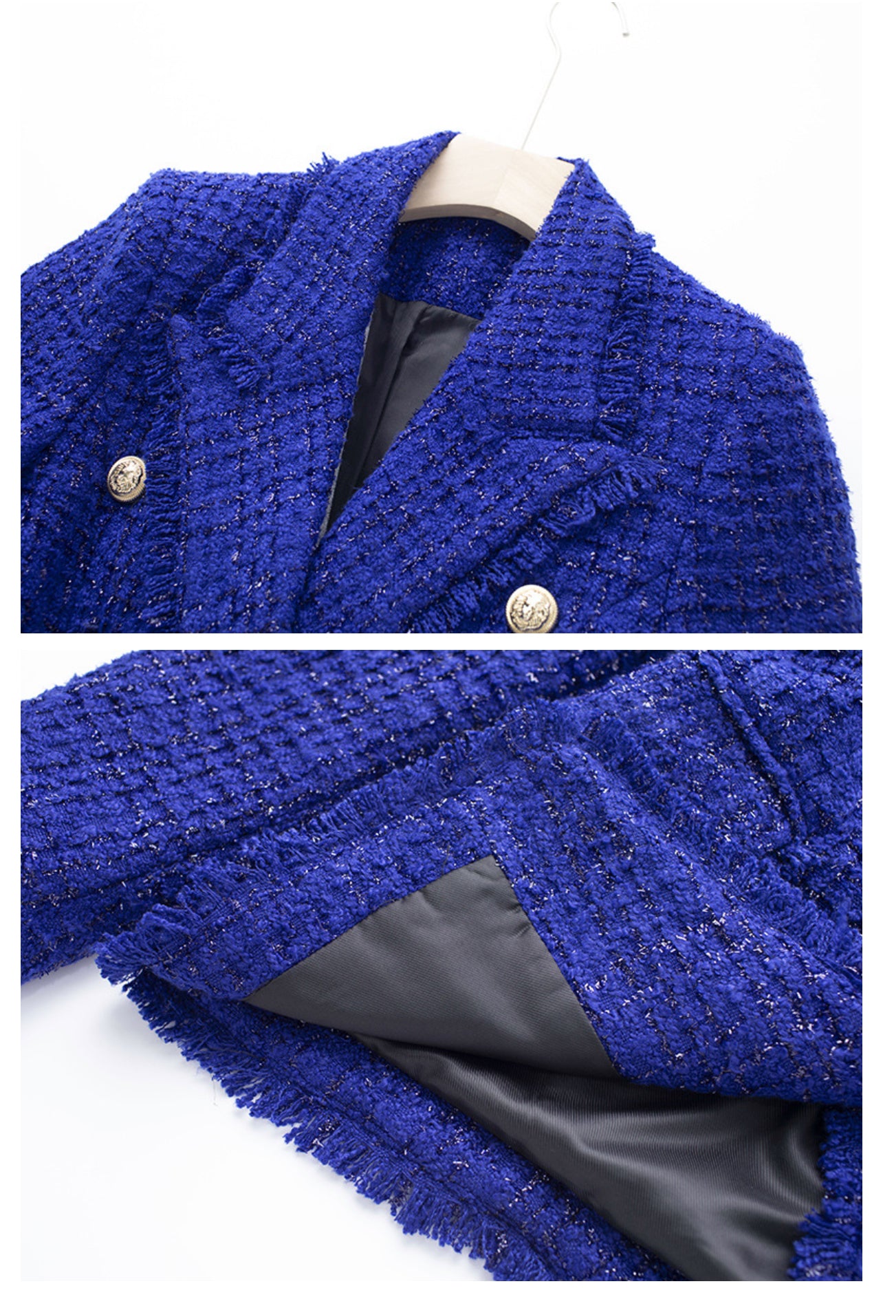 Royal Blue Thick Blazer