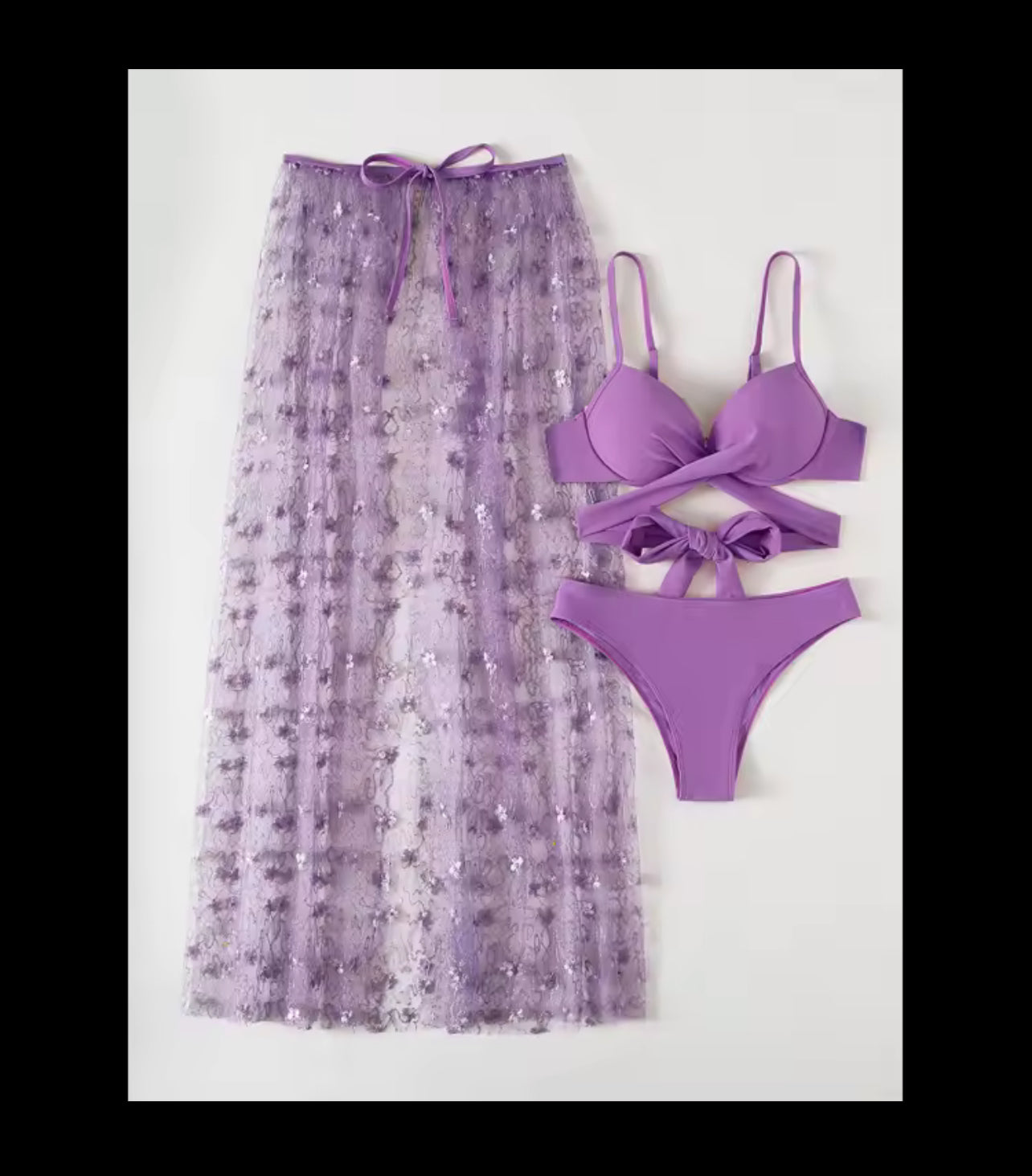 Sea Me Thru Purple 3Pcs Set