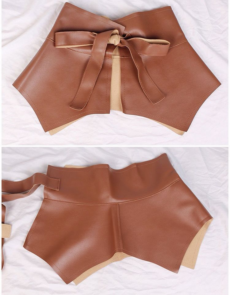 Chic Brown Faux Belt