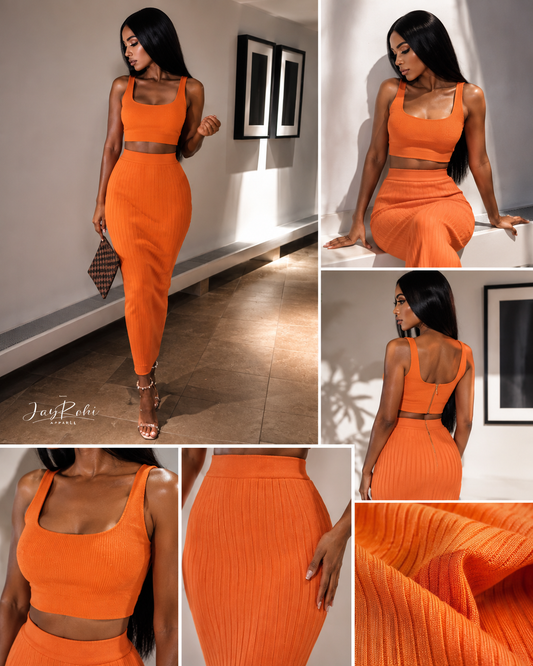 The Sienna Ribbed Set