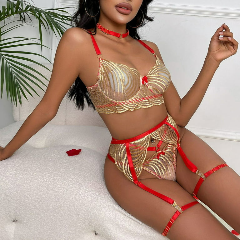 GOLD AND RED 3PC