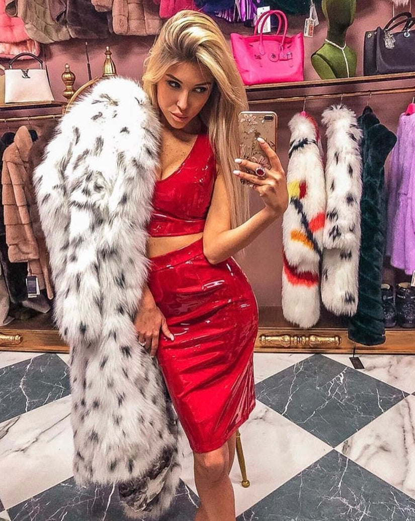 Minimalist Faux Fur Coat