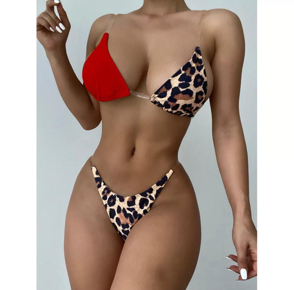 2PC RED LEOPARD