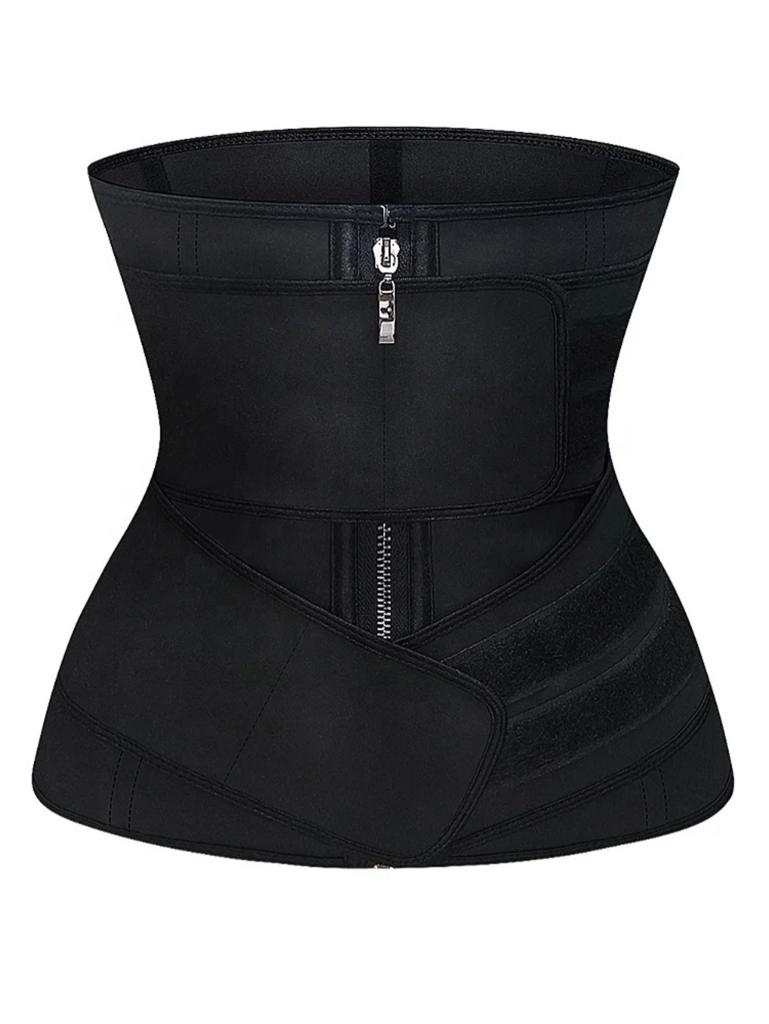 9 STEEL BONE DOUBLE BELT WAIST TRAINER